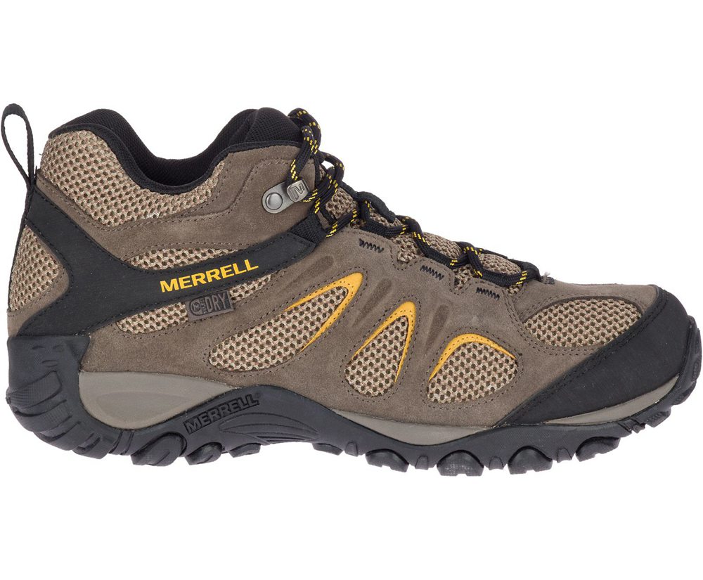 Kozaki Merrell Męskie Brązowe - Yokota 2 Mid Waterproof Wide Width - 095613-XKS